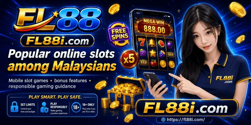 Malaysian player exploring popular online slots on mobile with bonus features and responsible gaming tools